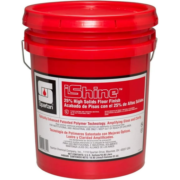 Spartan iShine 25% High Solids Floor Finish 5-gallon Pail