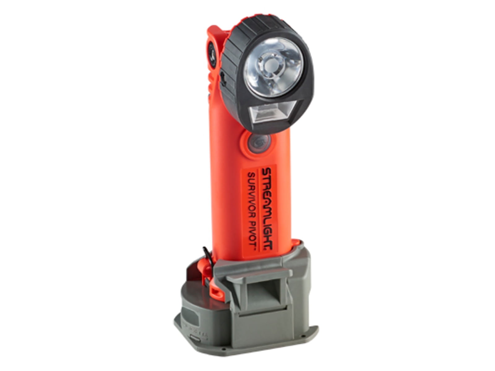 Streamlight Survivor Pivot C1D1 Safety-Rated Dual-Beam Articulating Flashlight, Orange