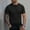#Black, variant on DPTALR Men's Solid Color Casual Henley Neck Half Button Short Sleeve Shirt,Army Green, XL