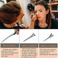 thumbnail image 3 of 60Pcs Metal Styling Duck Billed Hair Clips, Silver Alligator Roller Clips for Women's Long Hair Styling Sectioning and Pin Curls, Bow DIY, with Case, 3 of 10