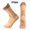 Light Brown, variant on 3 Pairs Combed Cotton Mid-Calf Socks for Men Women with Outer Massage Particles, Quick Dry Anti-Slip Anti-Odor Sport Socks for Running Cycling Basketball Tennis Gym