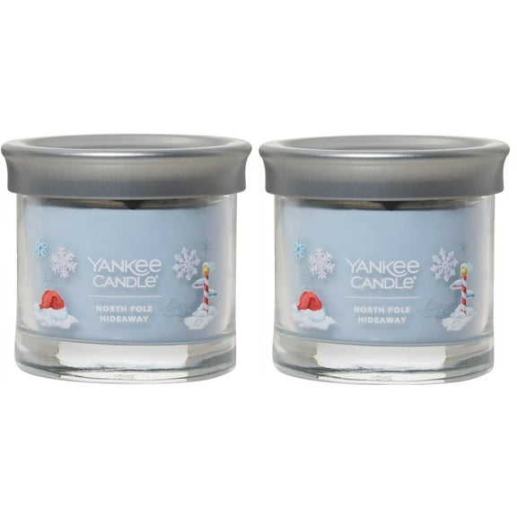 Yankee Candle Holiday NORTH POLE HIDEAWAY Small Signature Tumbler Candle (Set of 2)
