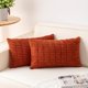 thumbnail image 1 of Chenchen Pack of 2 Corduroy Decorative Throw Pillow Covers 12x24 Inch Soft Striped Pillow Covers Modern Farmhouse Home Decor for Sofa Living Room Couch Bed（Rust）, 1 of 1