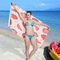 thumbnail image 7 of Dreamtimes Beach Towels Beautiful Juicy Strawberry Camping Towels Sand Free Beach Towel, 30"x60" Large Beach Towels Quick Dry Bath Travel Towels Pool Yoga Beach Mat for Men Women, 7 of 7