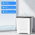 thumbnail image 4 of Dimedeal 22lbs Portable Washer Twin Tub Compact with Drain Pump, Semi-Automatic Washer Spinner Combo, 4 of 8