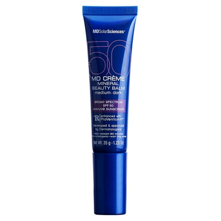 MDSolarSciences MD Creme Mineral Beauty Balm, SPF 50, Medium/Dark, 1.23 oz
