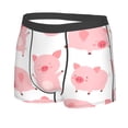 thumbnail image 2 of Kll Kawaii Pigs Men'S Cotton Boxer Briefs Underwear-Small, 2 of 9