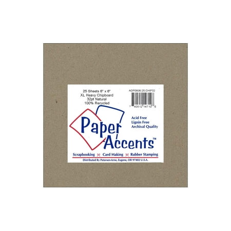 Atc Chipboard - Chipboard 6x6 XL Heavy 32pt Natural (50 sheets)