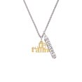 thumbnail image 2 of Delight Jewelry Goldtone Large Je T'aime Silvertone Sisters Best Friends Forever Bar Charm Necklace, 23", 2 of 4