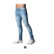 thumbnail image 5 of sweethay Pantalones vaqueros ajustados para hombre, pantalones elásticos de cintura media, pantalones casuales decorativos elegantes a la moda Prendas para la parte inferior del cuerpo METRO, 5 of 6