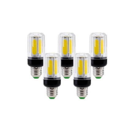 

Led Light Bulb 5PCS COB E26 E12 E26 E14 B22 LED Chip Corn Bulb For Home Use Office Store Restaurant Exhibition Halls Museum Hotel -------- High Brightness