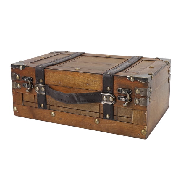 Cofre Del Tesoro De Maderas, Caja De Almacenamiento Del Tesoro De Maderas, Caja Decorativa Para Joyas, Caja De Almacenamiento Del Cofre Del Tesoro, Caja De Recuerdos