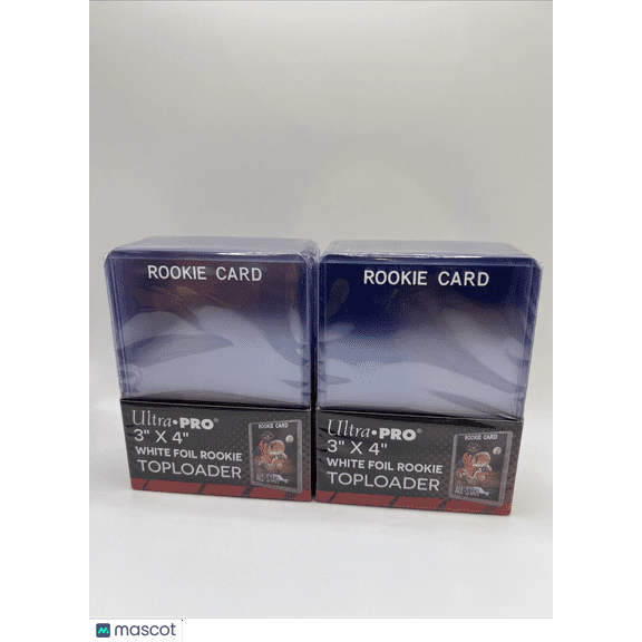 Ultra Pro 3X4 WHITE Rookie 35pt Toploaders 2 Packs of 25 for Standard Cards