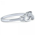 thumbnail image 2 of Symbole Infini en Argent avec Anneau en Zircone Cubique Blanc, 2 of 2