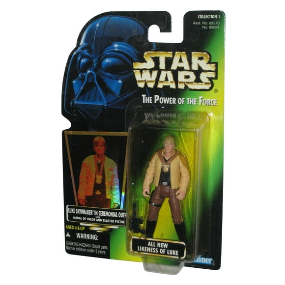 Star Wars Power of The Force All New Likeness of Luke Green Card Figure