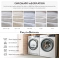 thumbnail image 6 of Simple&Opulence 100% Washed Linen Duvet Cover Set-3 Pieces Shabby Chic Premium Ruffled Bedding with 1 Comforter Cover and 2 Pillowshams France Flax High End Frill Sets Vintage Style(King, White), 6 of 9