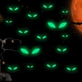 thumbnail image 1 of OULII  Eye Decorations Glow in Dark  Decor Light Green Wall Decor 1Set, 1 of 6
