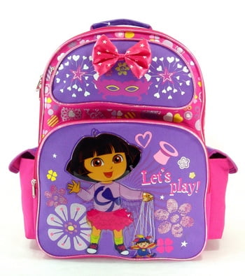 Dora the Explorer Run Large Pink Girls Kids Backpack/School/Book Bag