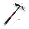 thumbnail image 3 of sdhkgrrt Garden Hoe, Garden Tool for Digging, Two Headed Hoe for Soil and Weeding, Steel Tool with Rubber Handle for Yard Work, Hand Tool for Planting and Cultivating, 3 of 7