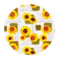 thumbnail image 7 of Tcwhniev Indoor Outdoor Fitted Vinyl Round Tablecloth with Flannel Backing,Elastic Edged, Waterproof Wipeable Table Cover, PVC Round Tablecloth for 36"-44" Tables, 7 of 7