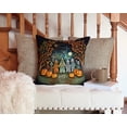 thumbnail image 3 of Papel Picado Skeletons Spooky Halloween Fabric Decorative Pillow 14 in x 14 in, 3 of 4