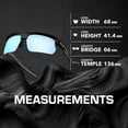 thumbnail image 5 of Oakley OO9400 Bisphaera Rectangle Shaped Polarized Sunglasses for Men & Women - Includes Official Eyewear Kit - Matte Black Frame with Prizm Deep Water Lens, 5 of 6
