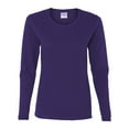 thumbnail image 1 of Gildan Heavy Cotton T-Shirt for Women Long Sleeve Scoop Neck Fit Cotton Shirt, 1 of 5