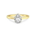 thumbnail image 3 of 2 Carat IGI Certified Pear Shape Lab Grown Diamond Engagement Ring | 14K Yellow Gold | Mystic Secret Halo Lab Diamond Ring | FG-VS1-VS2 Quality Friendly Diamonds, 3 of 4