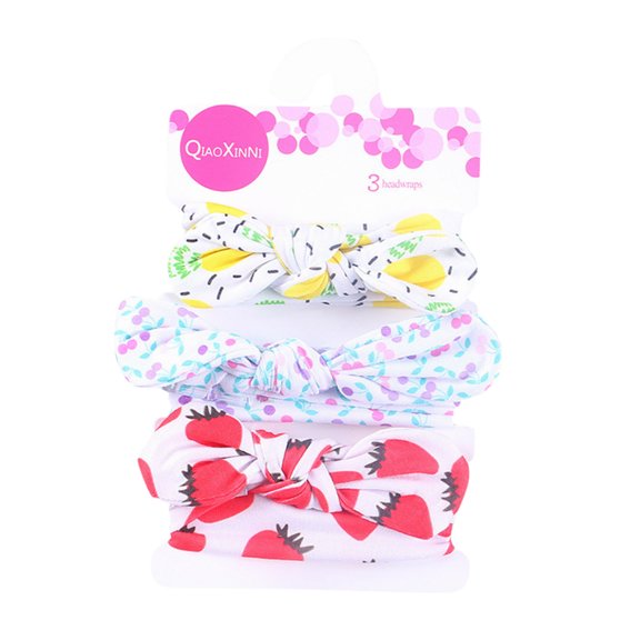 Fengyings 3PCS Headbands Hairbands Hair Bow Elastics for Girls Newborn Infant Toddlers Kids