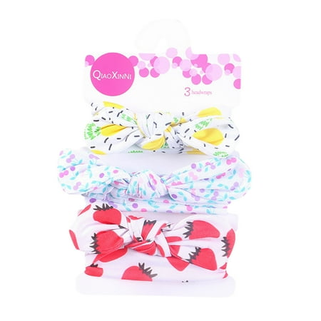 

nsendm Headwear Print Accessories Bow Girls Headband Baby 3PC Boys Toddler Kids Hair accessories Hair Is Fabric Hairclip Multicolor9 One Size