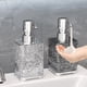 thumbnail image 1 of Dispensador de jabón espumante para baño y cocina - Bote recargable de espuma para jabón de manos y gel de ducha, plástico transparente o gris, 6,1" de altura, 1 of 8