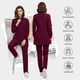 thumbnail image 6 of VIAOLI Women's Medical Scrubs Set - Half Zip Top and Straight Leg Pants, Multiple Pockets for Nurses & Doctors, 6 of 7