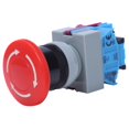 thumbnail image 4 of AC 600V 10A Champignon Rouge Interrupteur d'Urgence à Bouton-Poussoir 22mm NO NC, 4 of 8