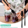 thumbnail image 3 of Espátula de silicona para tarros con diseño de forma sin costuras, núcleo reforzado de alta calidad antiadherente, cabezal largo y estrecho para llegar a las esquinas, mango ergonómico de diseño, 3 of 6