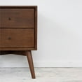 MidCentury Modern Denver Brown Walnut Wood Night Stand