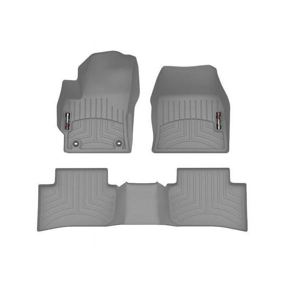 WeatherTech Custom Fit FloorLiners compatible with 2022-2025 Toyota Corolla Cross - 1st & 2nd Row, Grey