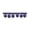Purple, variant on Belagio 1.25" Wide x 10 Yards, Pom Trim, 1 Bolt, Black