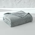 thumbnail image 4 of (2 pack) Mainstays Super Soft Plush Blanket, Gray, Twin, Adult/Teen, 4 of 10