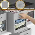 thumbnail image 7 of SpaceAid Storage Cubes with Clear Windows, Set of 6 Fabric Bins, 11 Inch, Gray, 7 of 7