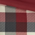 thumbnail image 4 of Home Essence Warren Red Herringbone Plaid 7 Piece Comforter Set, Cal King, 4 of 9