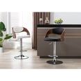 thumbnail image 2 of Porthos Home  Ezra Height Adjustable Bar Stool, PU Leather, Chrome Base Black, 2 of 5