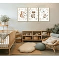 thumbnail image 3 of Woodland Animals Nursery Wall Art Watercolor Wild Animals Kids Room Wall Decor Cute Squirrel Raccoon Fox Prints Posters Kids Room Canvas Painting for Boys Room Girls Room Pictures Unframed, 3 of 6