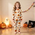 thumbnail image 4 of NOLDARES Toddler Baby Girl Halloween Pajamas Pumpkin Long Sleeve Top Pants Kids Sleepwear Pjs, 4 of 8