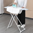 thumbnail image 2 of Anvazise Ironing Board 36-Inch Desktop Ironing Board with Iron Rest Height Adjustable Removable Heat-Resistant Cover Foldable Anti-slip Clothes Sleeves Mini Ironing Board (Light Grey), 2 of 13