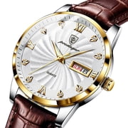 Poedagar Men Watches Waterproof Luminous Top Brand Luxury Leather Casual Sports Quartz Wristwatch Military Man Watch For Men - Quartz Wristwatches