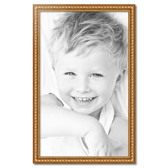 ArtToFrames 27" x 44" Gold Picture Frame, 27x44 inch Gold Wood Poster Frame (WOM-4293)
