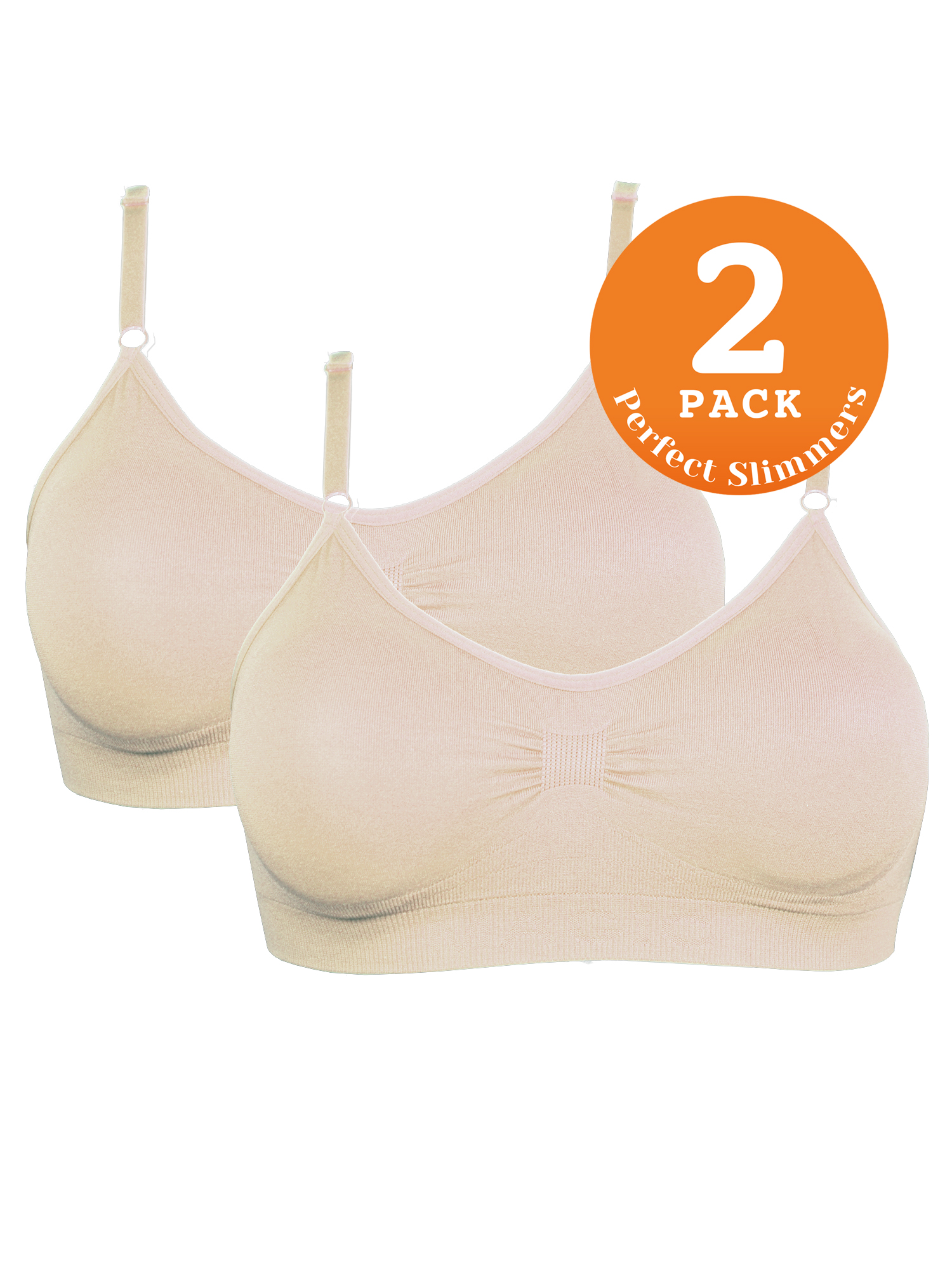 Perfect Slimmers by MAGIC Bodyfashion Women's Perfect Bra Spaghetti Straps 2-Pack