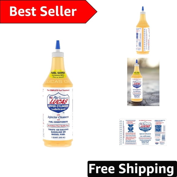 Powerful 1 Quart Fuel Treatment - Cleans & Lubricates for Gas & Diesel Engines