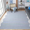 thumbnail image 2 of SAFAVIEH Montauk Amadine Striped Cotton Area Rug, Ivory/Navy, 9' x 12', 2 of 9