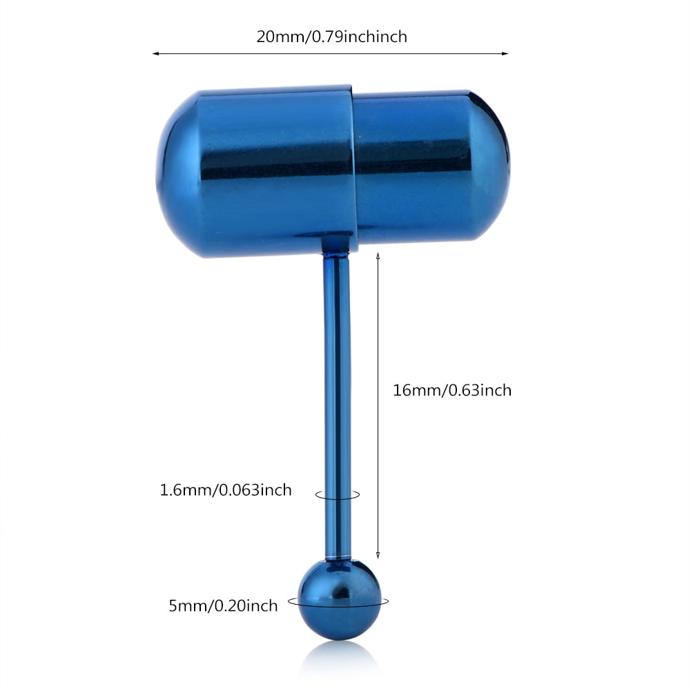Vibrating Tongue Ring Stud Barbell Stainless Steel Body Piercing Jewelry (#23) - Walmart.com Vibrating Tongue Ring Stud Barbell Stainless Steel Body Piercing Jewelry (#23) - Walmart.com